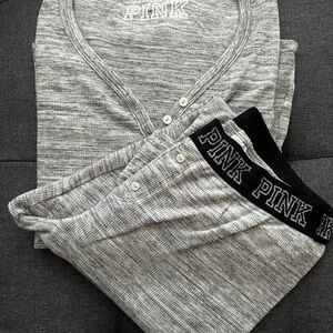 Victoria's Secret PINK Heather Gray Lounge Set